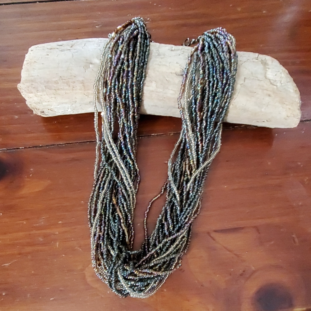 Multi Strand Statement Necklace - image 1